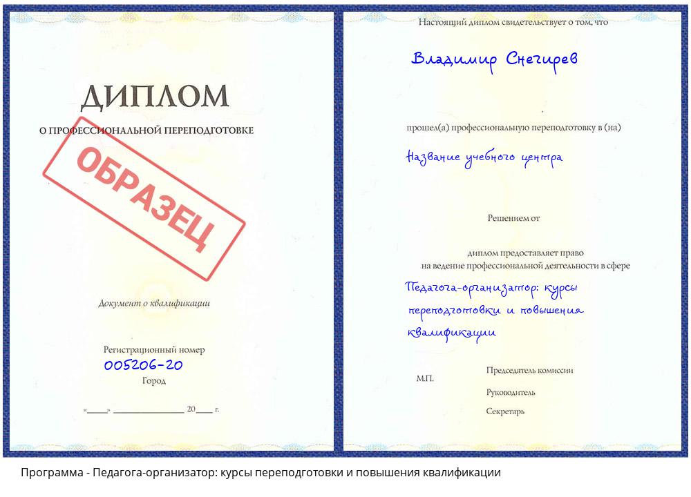 Педагога-организатор: курсы переподготовки и повышения квалификации Касимов